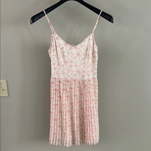 Hollister Floral Pink and White Spaghetti Strap Dress - Picture 1 of 4
